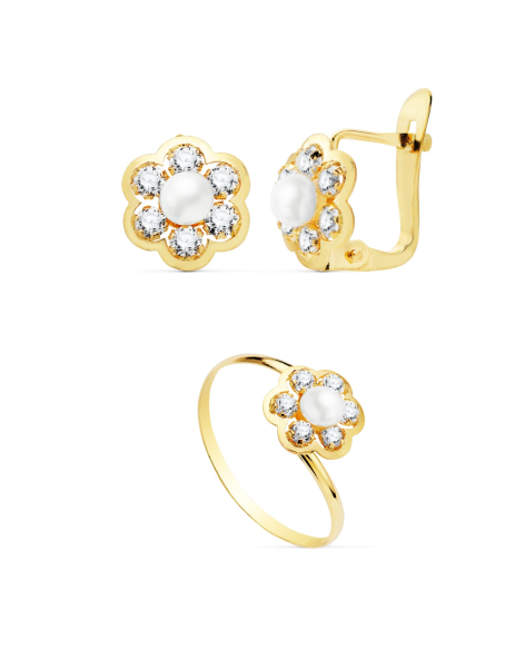 juego de comunion niña oro estepona