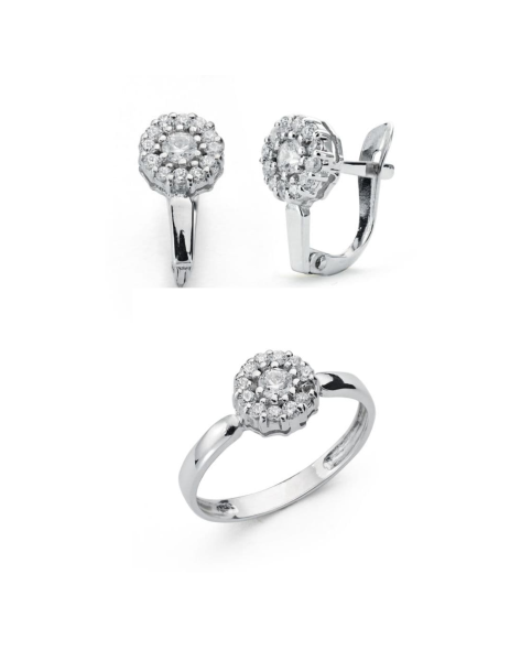 18K White Gold Communion Set marbella jewellery