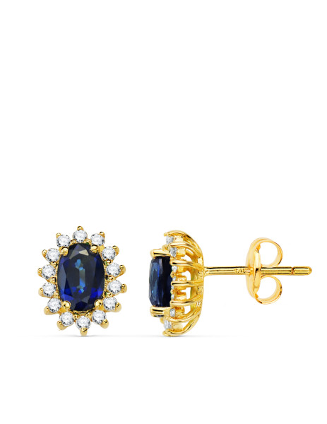Earrings "Diana" Sapphire...