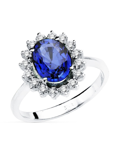 Solitaire "Diana" Sapphire...