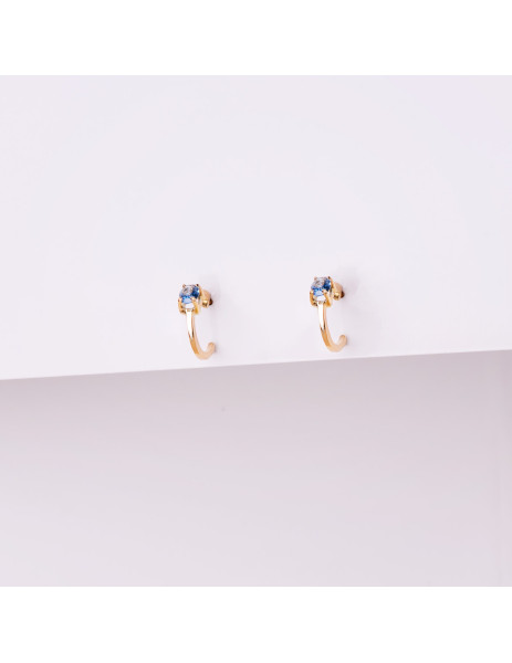 Emerald Hoop Earrings in... 2