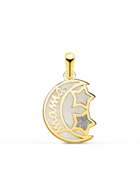 colgante mama luna oro marbella