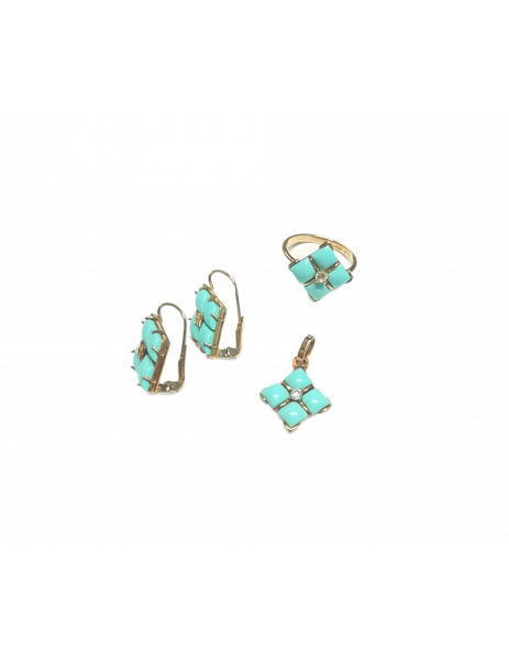 Long Earrings "Turquoise... 2