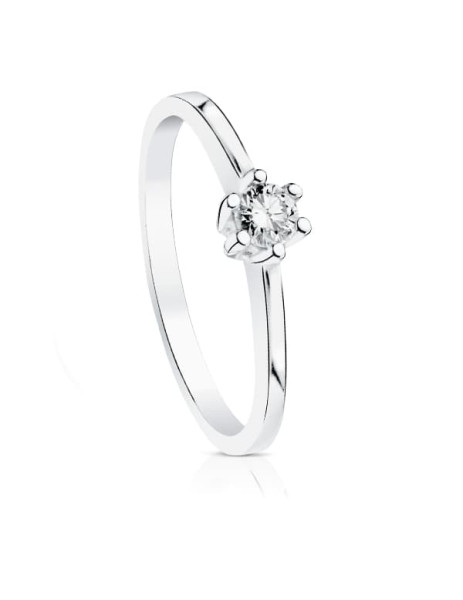 Solitaire Ring with Diamond...