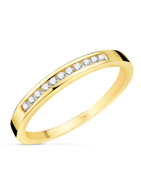 Ring with Diamond in Gold 18K