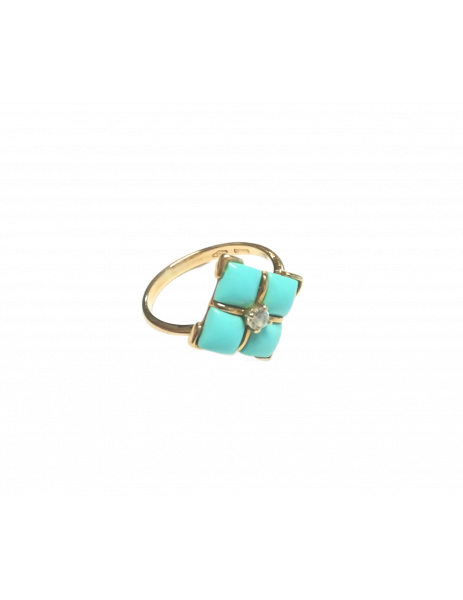 Ring "Turquoise Sea" in 18K...