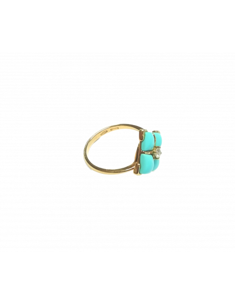 Ring "Turquoise Sea" in 18K... 2