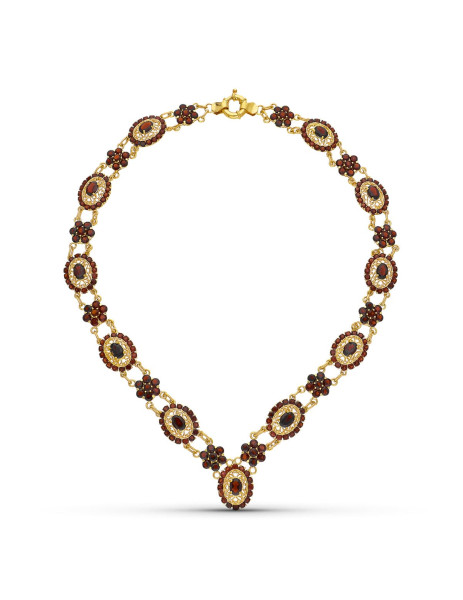 Garnet Choker 18K Yellow Gold