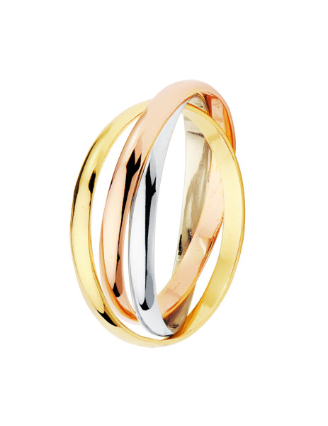 18K Gold "Trinity" Tricolor...