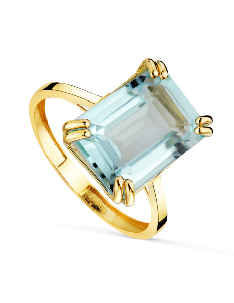 Sortija Oro 18K con Topacio...