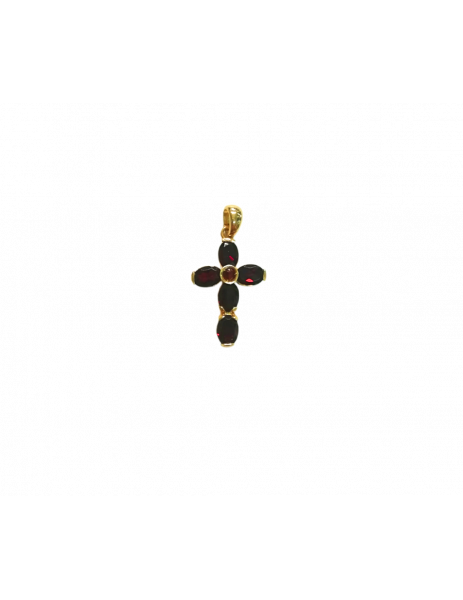 Cross "Garnet" in 18k gold