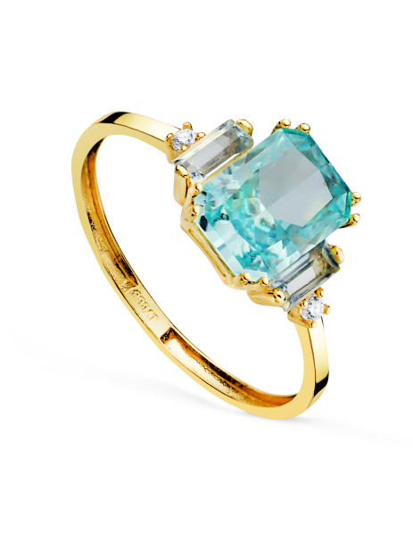 18K Gold "Ice" Ring
