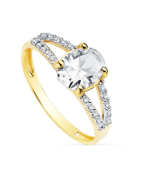 18K white gold engagement ring 2
