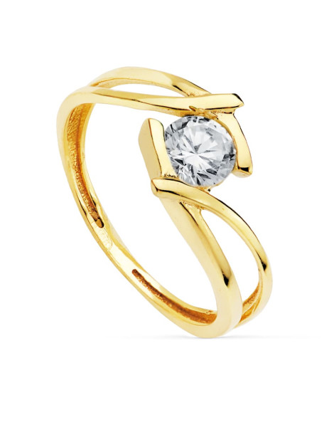 18K white gold engagement ring 2