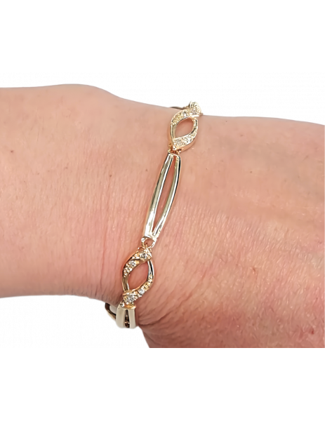 Pulsera de Diamantes y Oro 18K 2