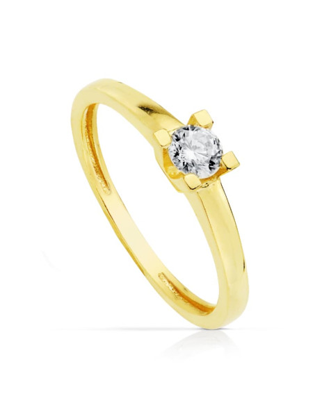 18K white gold engagement ring 2