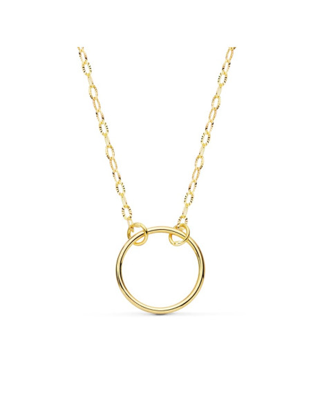 Gargantilla circular en Oro...
