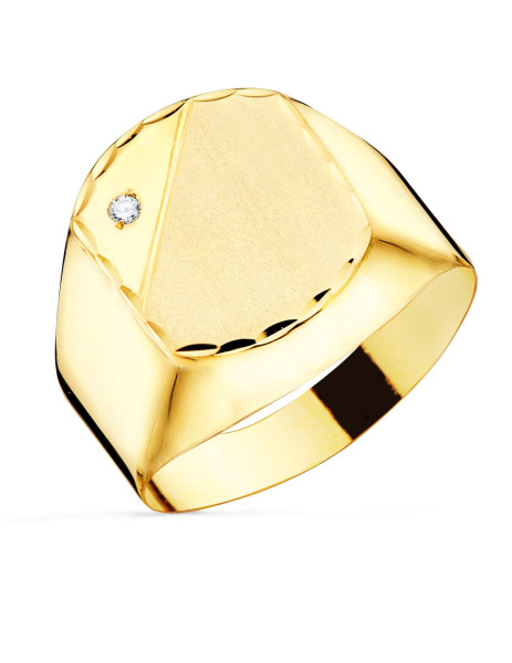 Sello Oro18K caballero...