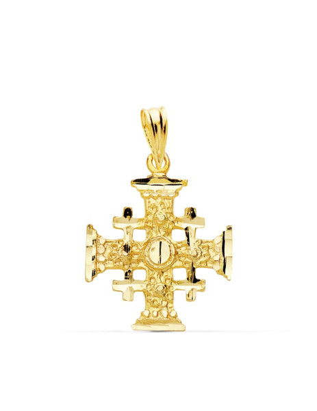 18K Gold Jerusalen Cross...