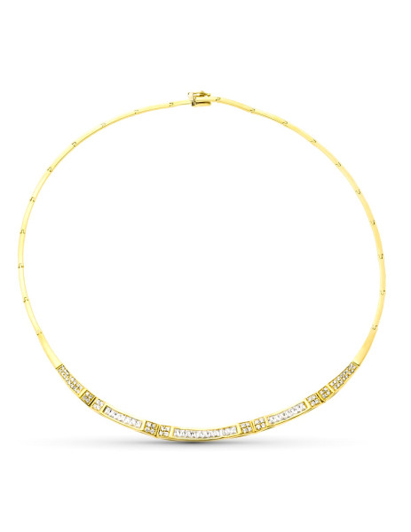 18K Gold Link Choker with...
