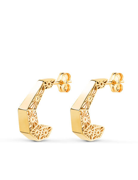 18K Gold Hoop Earrings
