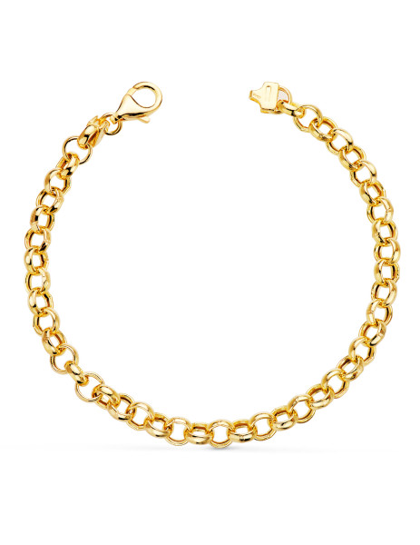 18K Gold Rolo Design Bracelet