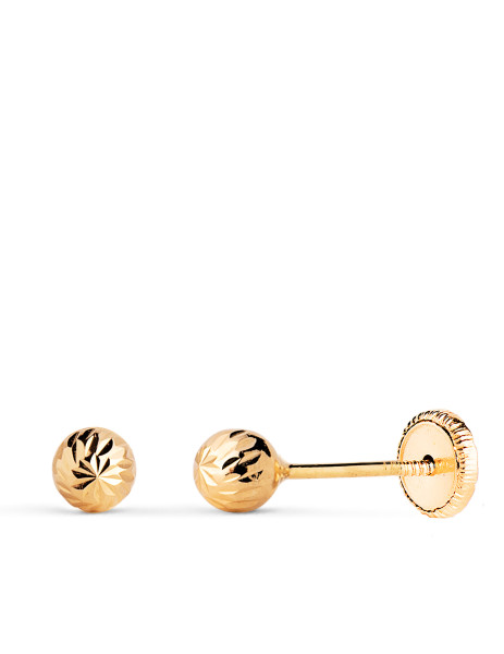 Baby Ball Earring in 18K Gold