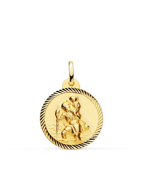 18K Gold Medal "Saint...