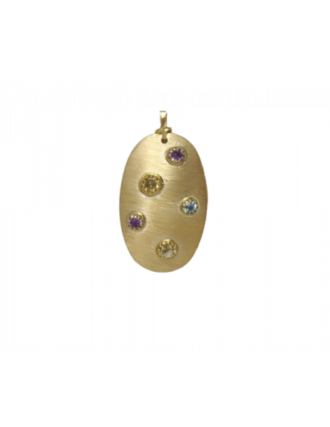 Pendant "Oval" 18K Gold...
