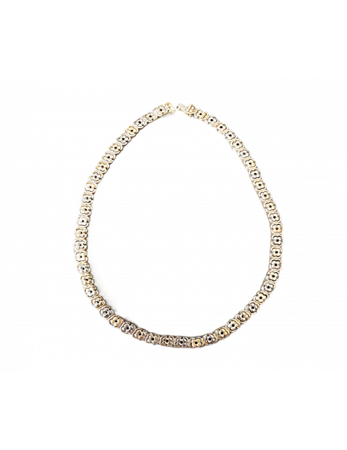 gargantilla oro rosa flores