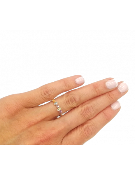 18K Gold "Rainbow" Ring 2