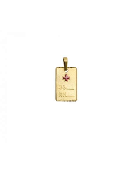 Pendant "Rh" Gold 18K