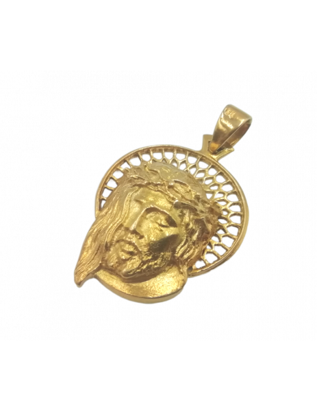 Pendant "Bust Jesus" Gold 18K 2