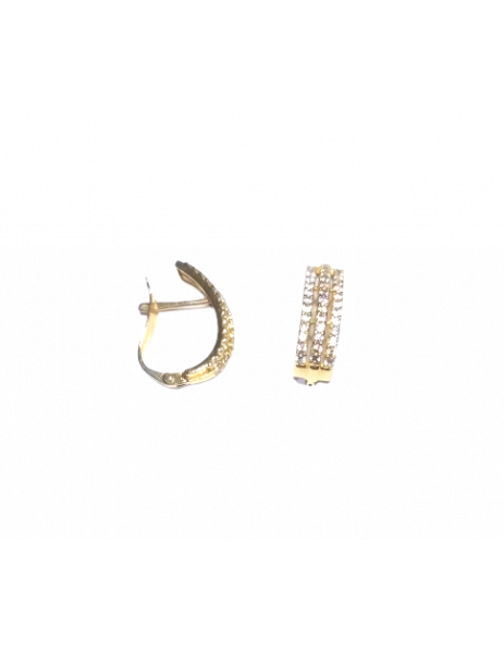 Earrings "Three Ways" 18K