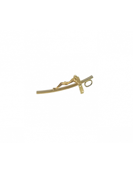 18K Gold "Curve" Cross with... 2