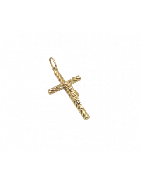 18K Gold "Giro" Cross with... 2