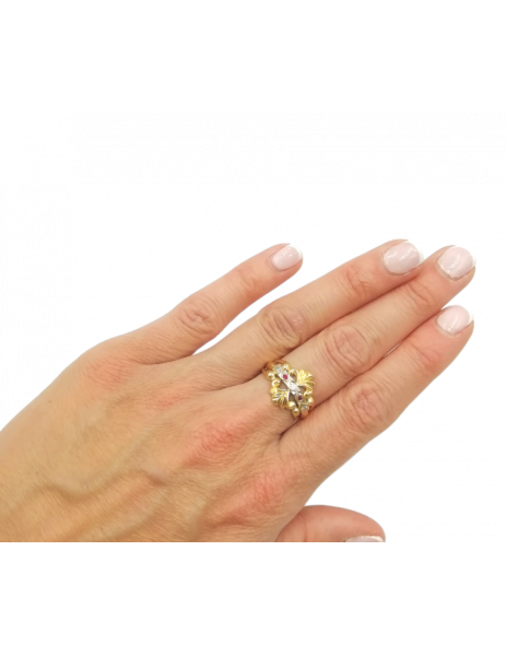 Ring "Lis" White and Yellow... 2