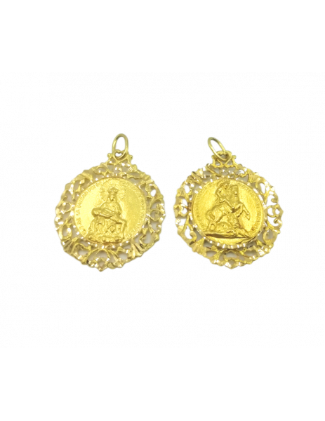 Medalla escapulario "Virgen...