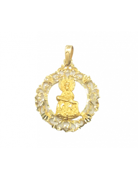 Medalla silueta con cerco...