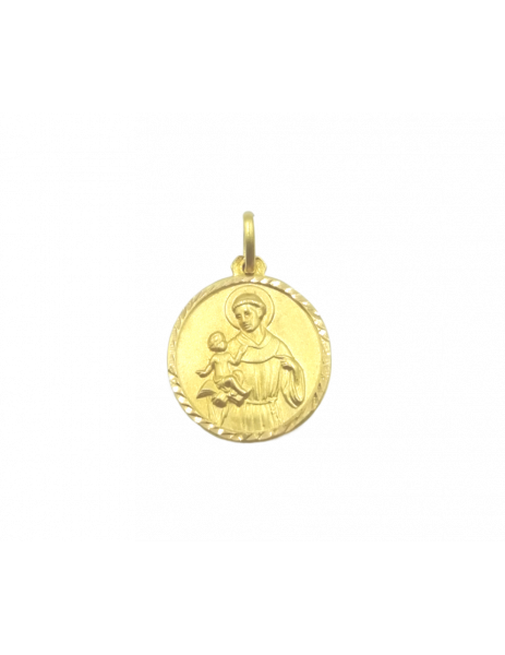 18K Gold Medal  "Saint...