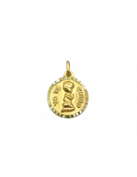 "YO TE CUIDO" baby medal... 2