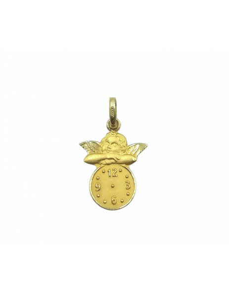 18K Gold "Clock Angel" Baby... 2