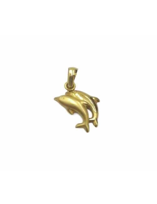 colgante delfines oro