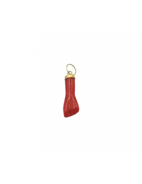 Colgante "Puño Coral" Oro 18K