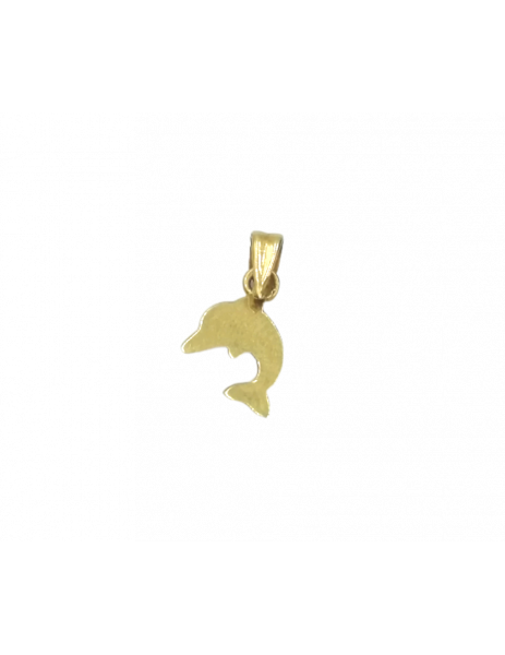18K Gold "Dolphin" Pendant 2