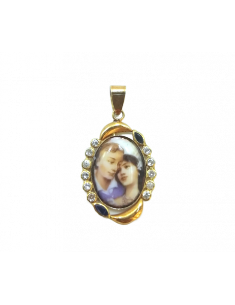 18K Gold "Lovers in...