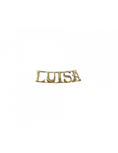 18K Gold "Luisa Name" Pendant