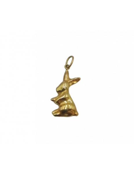 colgante conejo oro