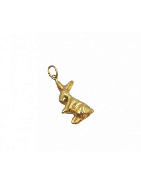 colgante conejo oro 2